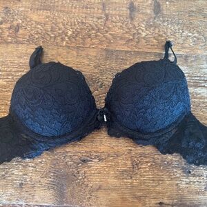 Black Lace Push Up Bra